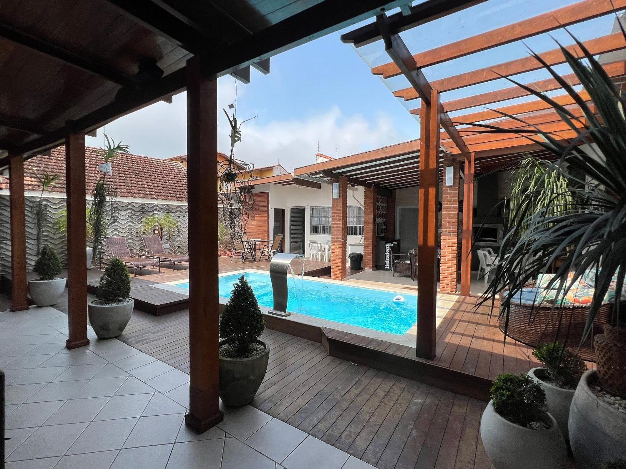 Casa Agradavel Com Piscina, A Poucos Passos Da Praia Peruibe Bagian luar foto