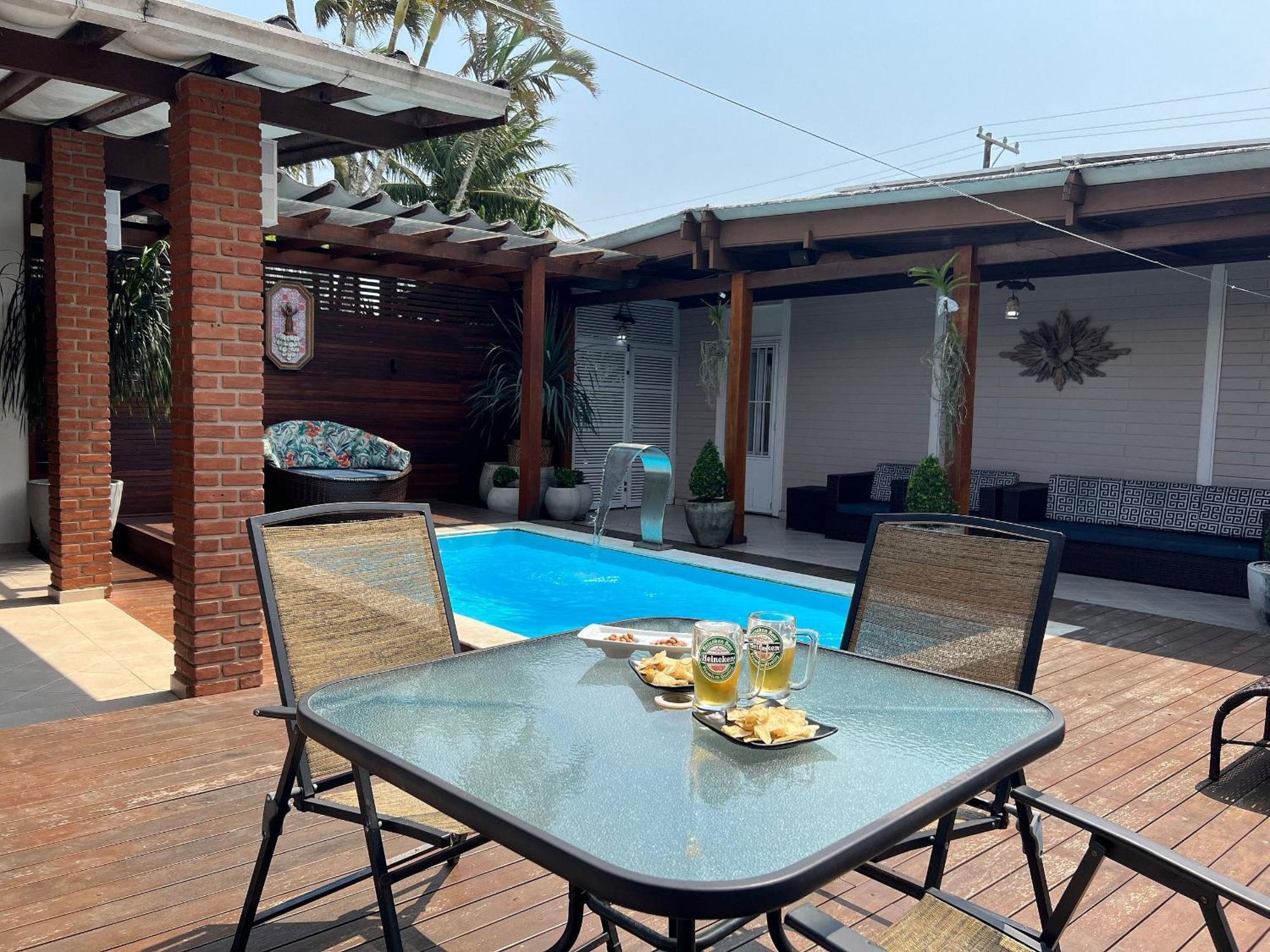 Casa Agradavel Com Piscina, A Poucos Passos Da Praia Peruibe Bagian luar foto